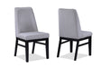 Hadley Black and Light Gray Dining Side Chair, Set of 2 by Crown Mark at Eve Furniture