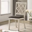 Haleigh Antique White/Gray Side Chair by Furniture of America at Eve Furniture