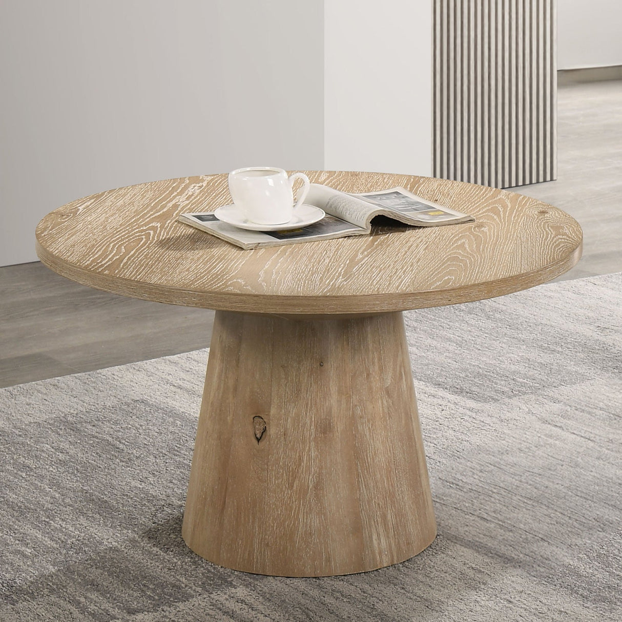 Halewood Oak Cocktail Table by Furniture of America at Eve Furniture