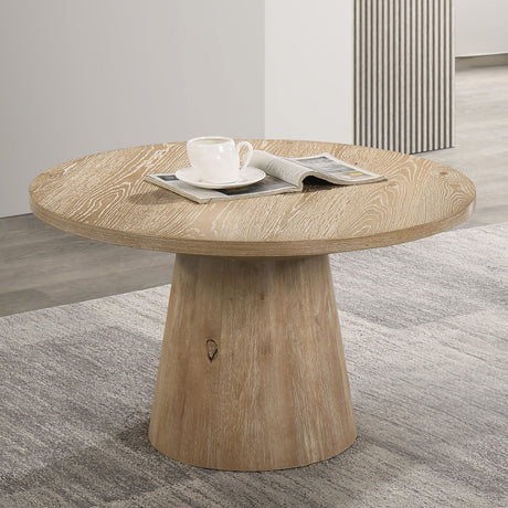 Halewood Oak Cocktail Table by Furniture of America at Eve Furniture