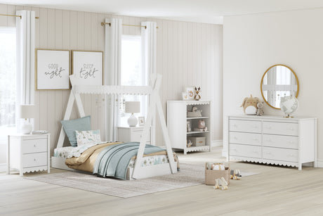 Hallityn White Youth Tent Bedroom Set by Ashley at Eve Furniture