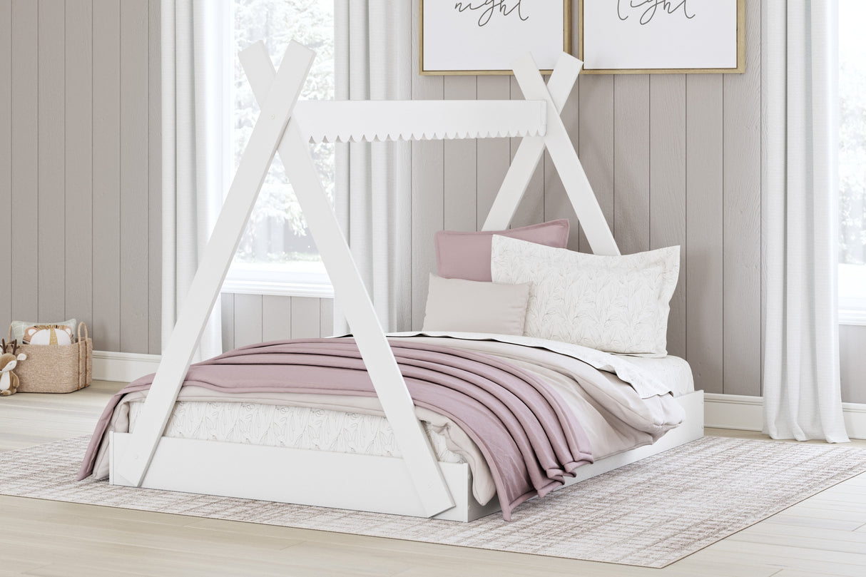 Hallityn White Youth Tent Bedroom Set by Ashley at Eve Furniture