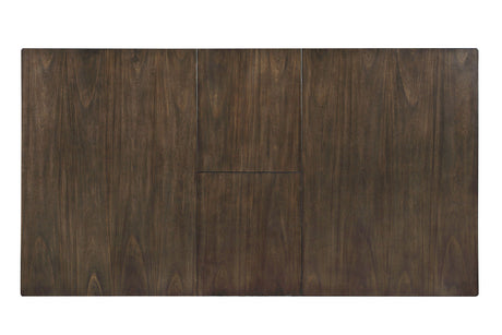 Halsey Weathered White/Dark Walnut Dining Table by Furniture of America at Eve Furniture