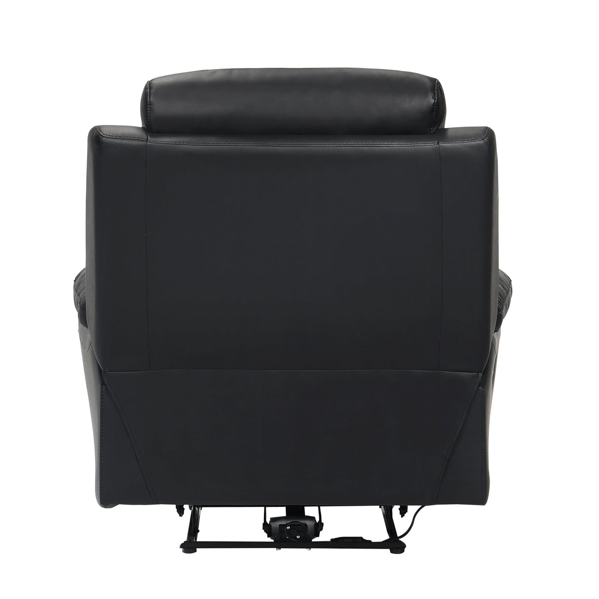 Hancock Black Leather Power Reclining Chair by Homelegance at Eve Furniture