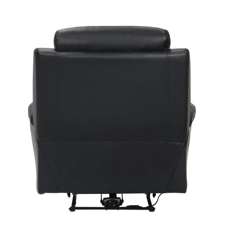 Hancock Black Leather Power Reclining Chair by Homelegance at Eve Furniture
