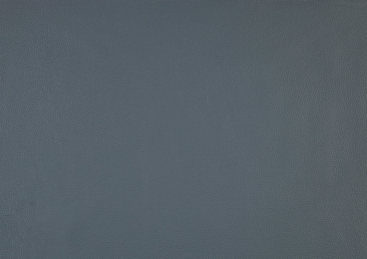 Hancock Blue Leather Double Reclining Loveseat by Homelegance at Eve Furniture