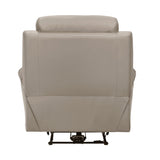 Hancock Latte Leather Power Reclining Chair by Homelegance at Eve Furniture