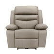 Hancock Latte Leather Power Reclining Chair by Homelegance at Eve Furniture