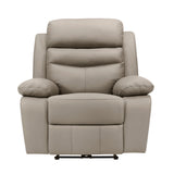 Hancock Latte Leather Power Reclining Chair by Homelegance at Eve Furniture