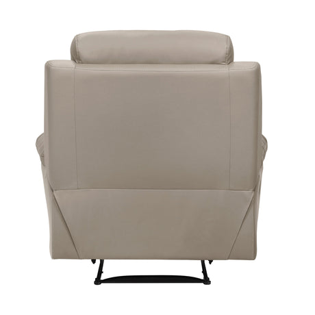 Hancock Latte Leather Reclining Chair by Homelegance at Eve Furniture