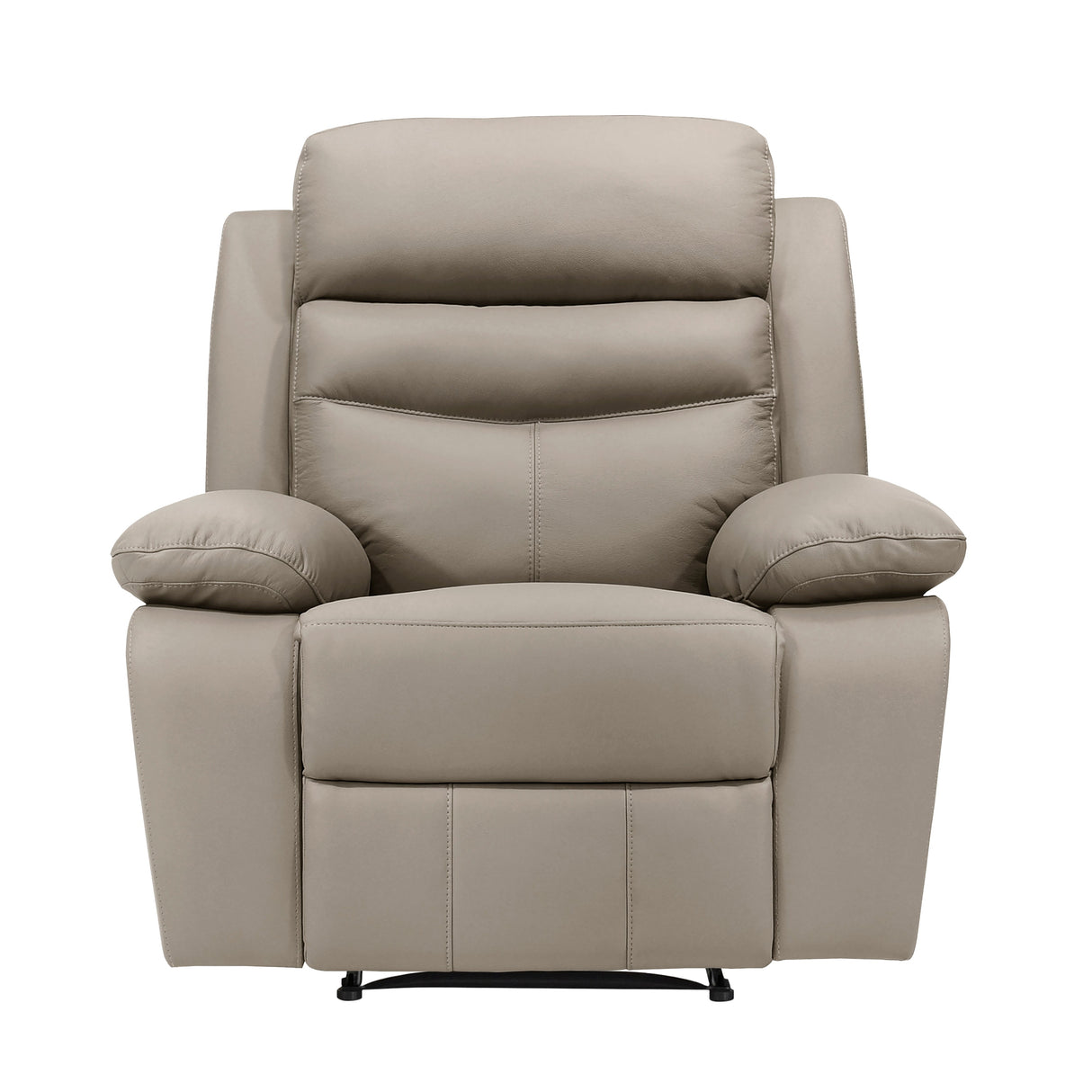 Hancock Latte Leather Reclining Chair by Homelegance at Eve Furniture