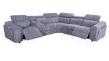 Yash Grey 6-Piece Power Reclining Sectional