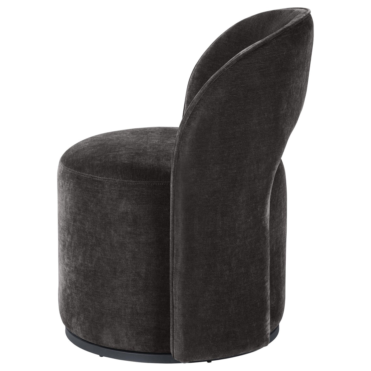 Harjo Charcoal Gray Velvet Swivel Accent Chair by Coaster at Eve Furniture