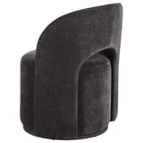 Harjo Charcoal Gray Velvet Swivel Accent Chair by Coaster at Eve Furniture