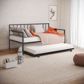Harmon Black Metal Daybed by Furniture of America at Eve Furniture