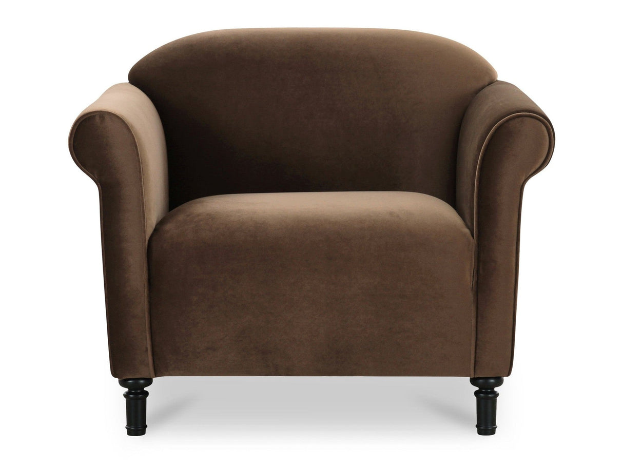 Harmony Dark Brown Accent Chair by Moe's Home at Eve Furniture