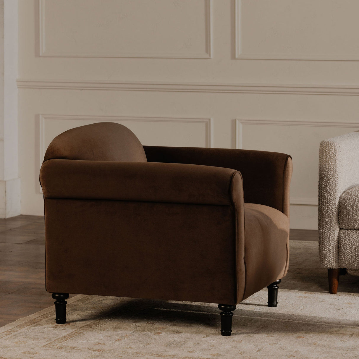 Harmony Dark Brown Accent Chair by Moe's Home at Eve Furniture