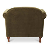 Harmony Dark Green Accent Chair by Moe's Home at Eve Furniture