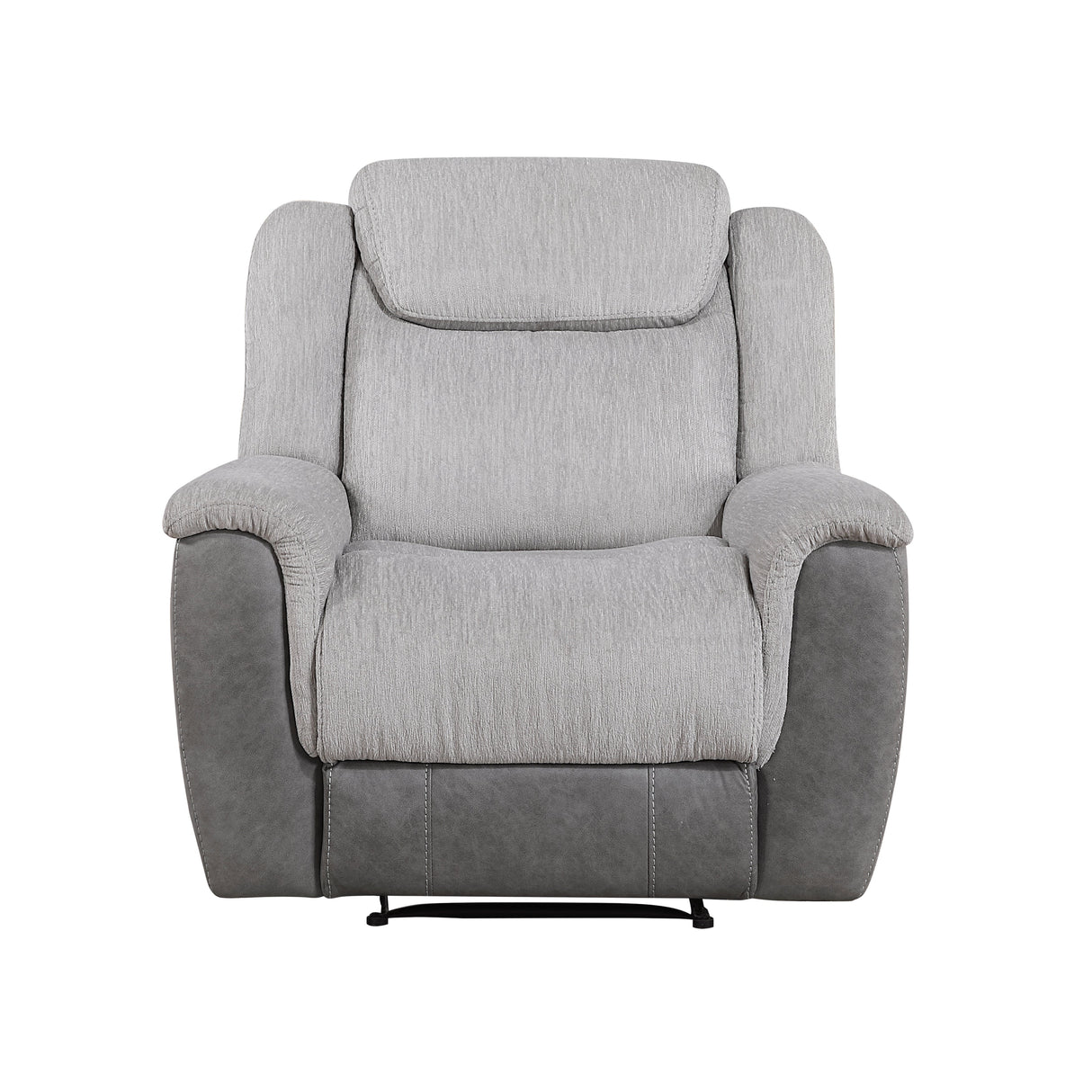 Harriette Gray Reclining Chair by Homelegance at Eve Furniture