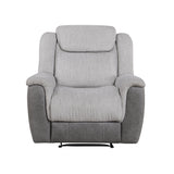 Harriette Gray Reclining Chair by Homelegance at Eve Furniture