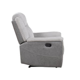 Harriette Gray Reclining Chair by Homelegance at Eve Furniture