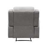 Harriette Gray Reclining Chair by Homelegance at Eve Furniture