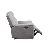 Harriette Gray Reclining Chair by Homelegance at Eve Furniture