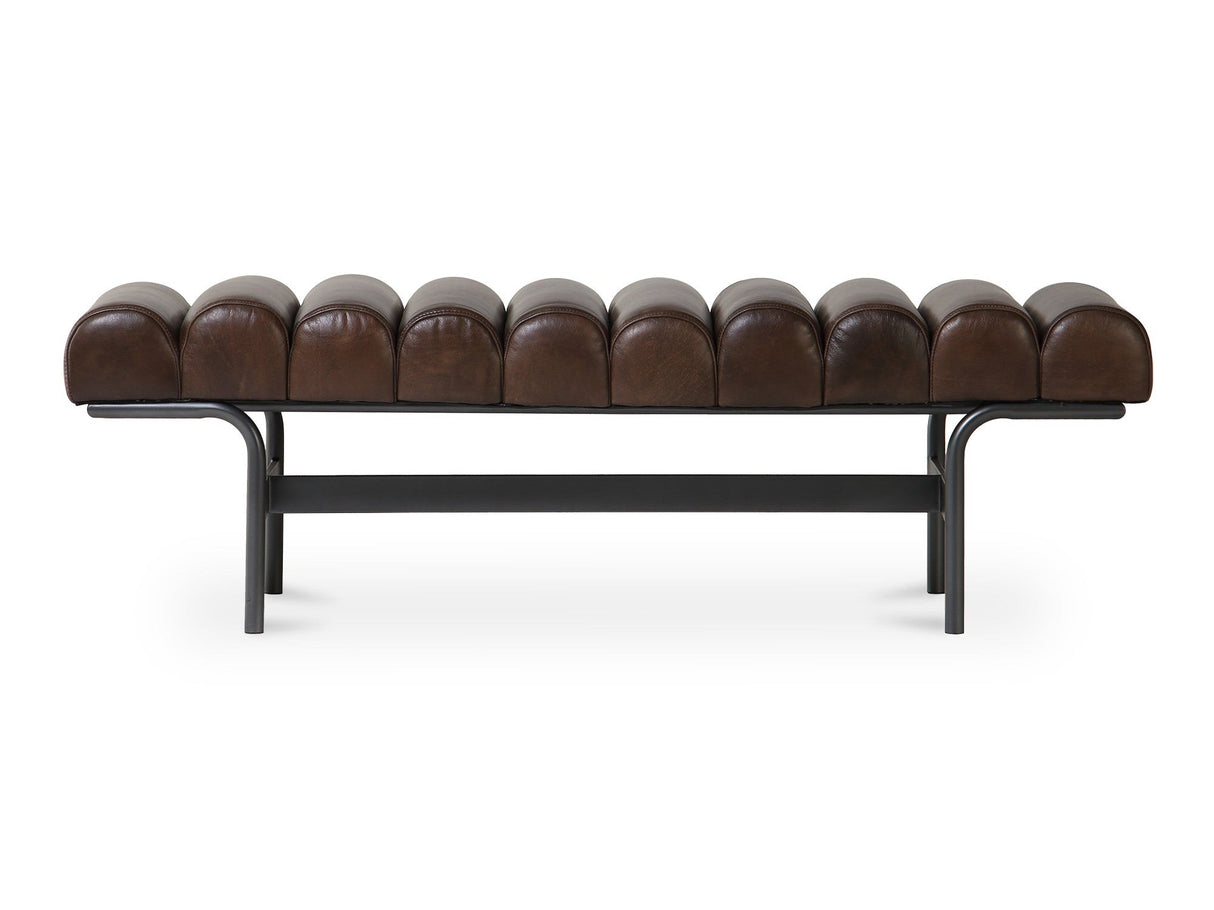 Harrison Dark Brown Bench by Moe's Home at Eve Furniture