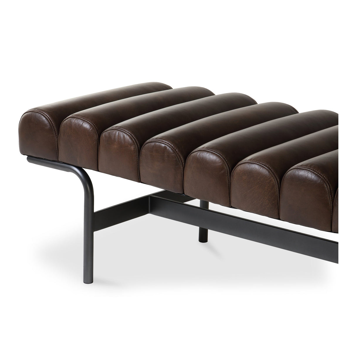 Harrison Dark Brown Bench by Moe's Home at Eve Furniture