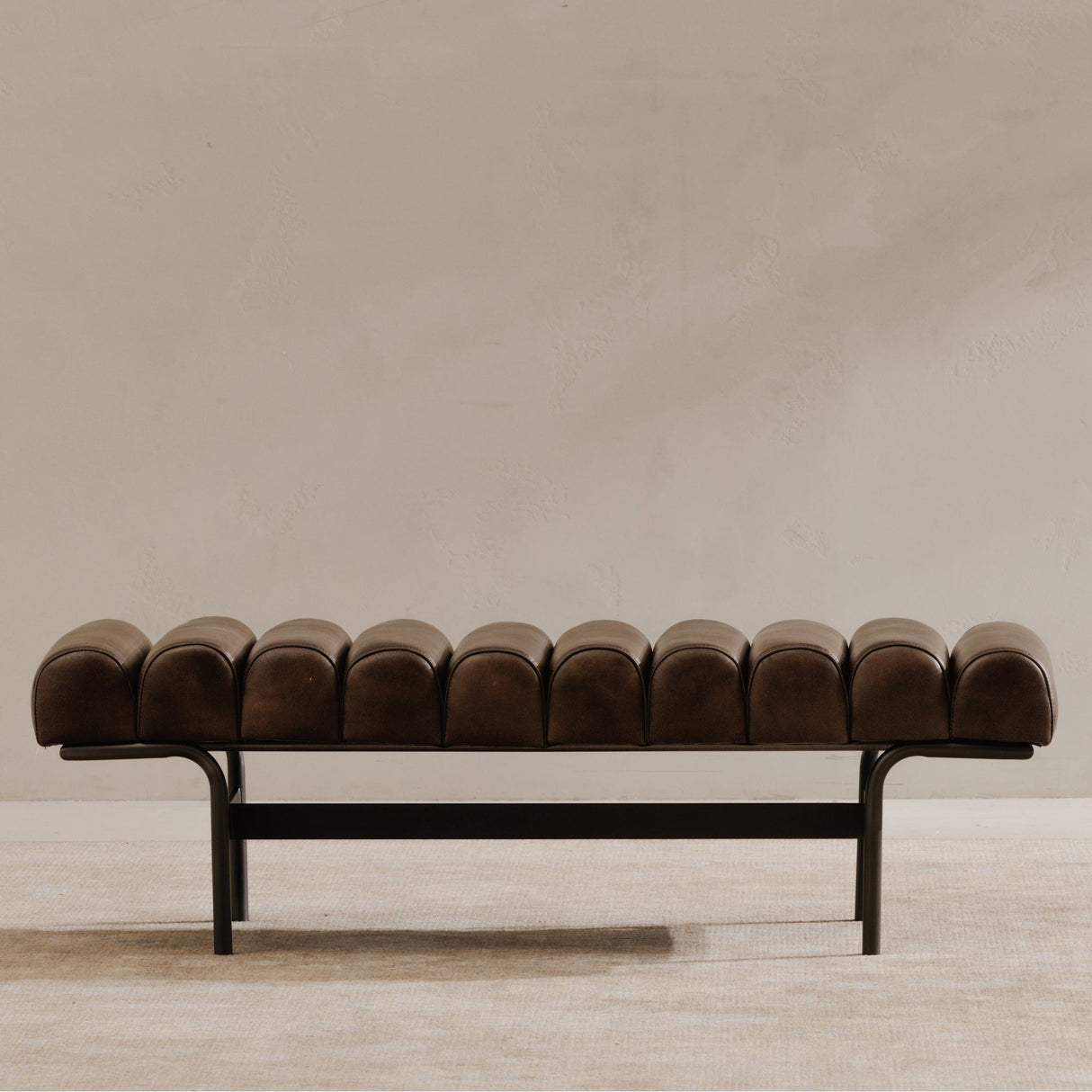 Harrison Dark Brown Bench by Moe's Home at Eve Furniture