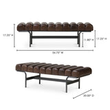 Harrison Dark Brown Bench by Moe's Home at Eve Furniture