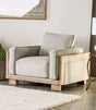Harstad Light Brown/Natural Chair by Furniture of America at Eve Furniture