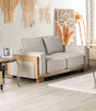Harstad Light Brown/Natural Loveseat by Furniture of America at Eve Furniture