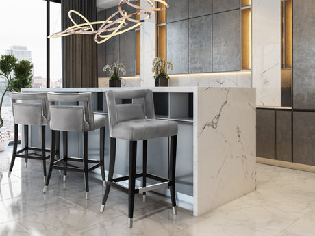 Hart Velvet Stool by TOV Furniture at Eve Furniture