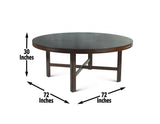 Hartford 72-inch Round Dining Table by Steve Silver at Eve Furniture