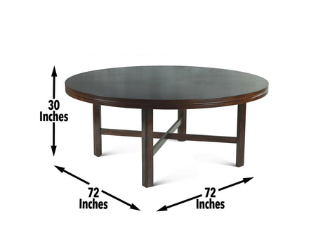 Hartford 72-inch Round Dining Table by Steve Silver at Eve Furniture