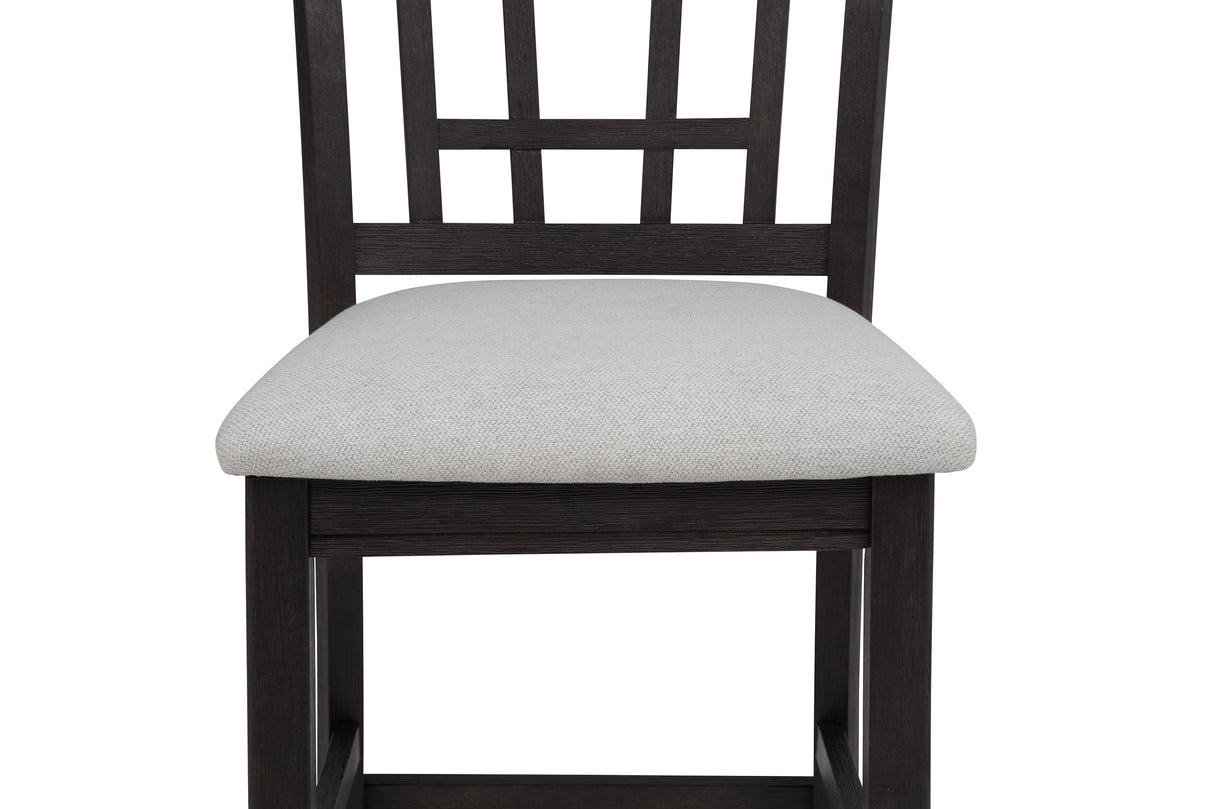 Hartwell Charcoal Counter Height Chair, Set of 2 by Crown Mark at Eve Furniture