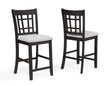 Hartwell Charcoal Counter Height Chair, Set of 2 by Crown Mark at Eve Furniture