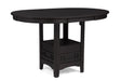 Hartwell Charcoal Counter Height Table by Crown Mark at Eve Furniture