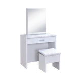 Harvey White 2-Piece Vanity Set with Lift-Top Stool by Coaster at Eve Furniture