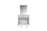Harvey White 2-Piece Vanity Set with Lift-Top Stool by Coaster at Eve Furniture