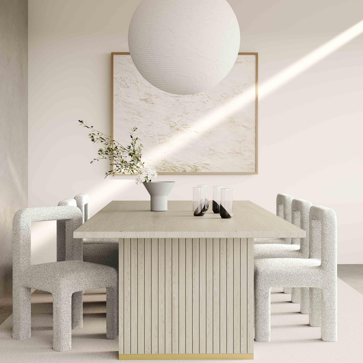 Hazel Boucle Dining Chair by TOV Furniture at Eve Furniture