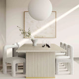 Hazel Boucle Dining Chair by TOV Furniture at Eve Furniture