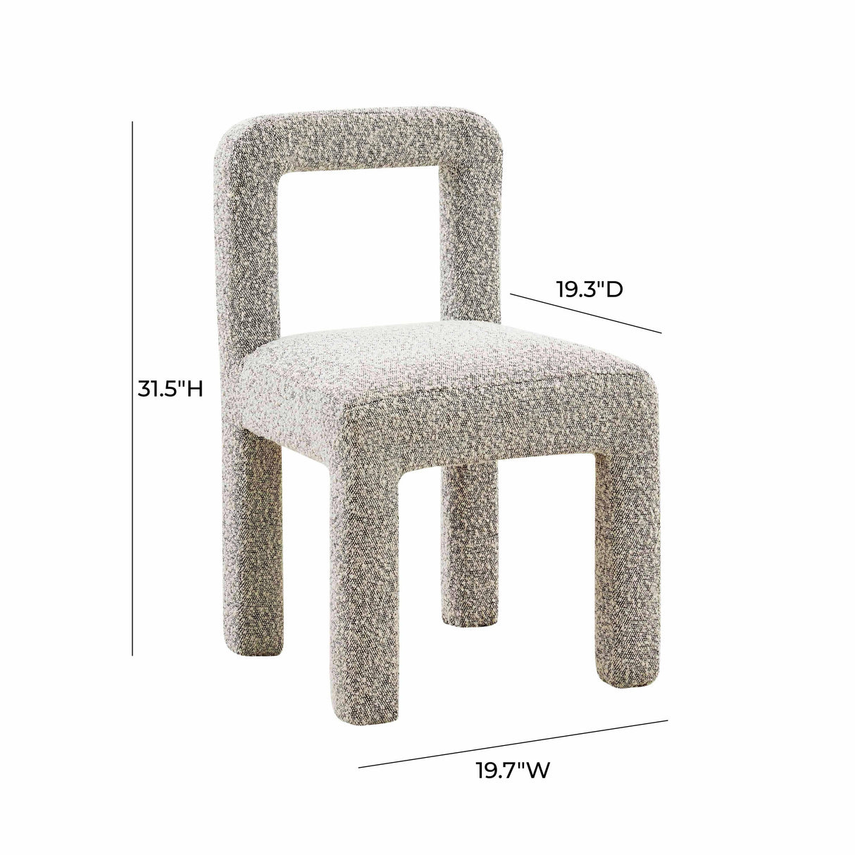 Hazel Boucle Dining Chair by TOV Furniture at Eve Furniture