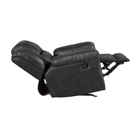 Hazen Black Rocker Reclining Chair by Homelegance at Eve Furniture