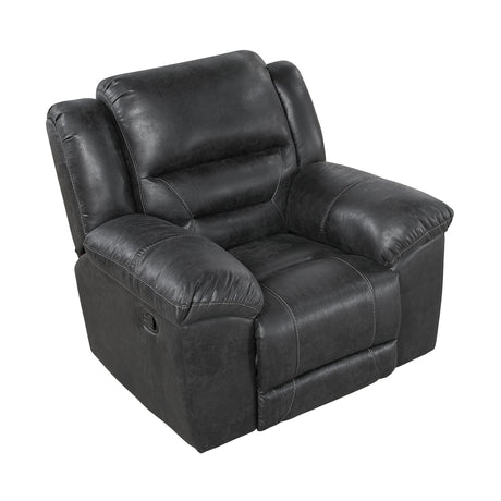 Hazen Black Rocker Reclining Chair by Homelegance at Eve Furniture