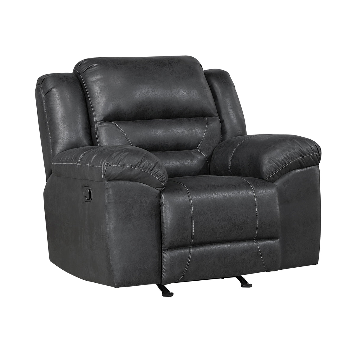 Hazen Black Rocker Reclining Chair by Homelegance at Eve Furniture