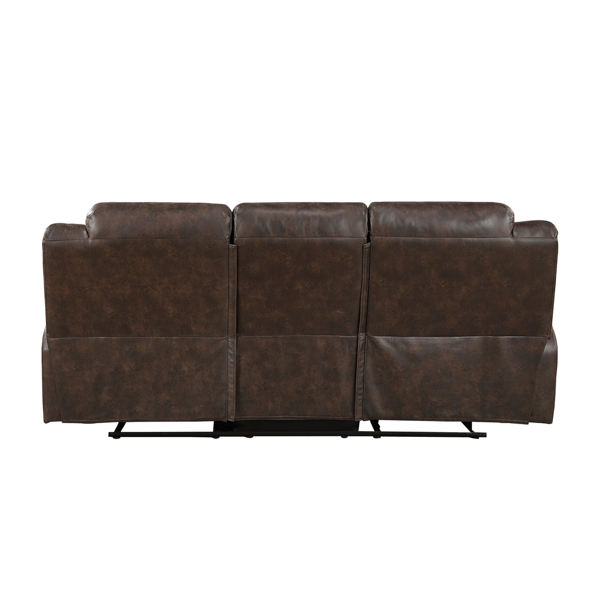 Hazen Dark Brown Double Reclining Sofa by Homelegance at Eve Furniture