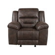 Hazen Dark Brown Rocker Reclining Chair by Homelegance at Eve Furniture