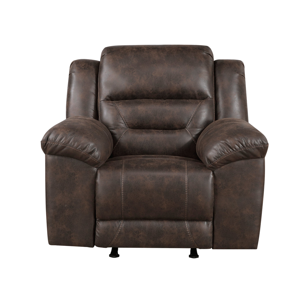 Hazen Dark Brown Rocker Reclining Chair by Homelegance at Eve Furniture